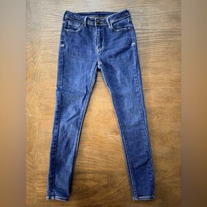 Mr.Lee Women's Skinny Jeans - Dark Blue